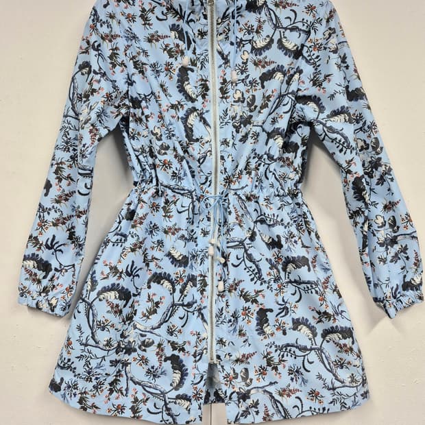 플라워 페턴 경량 바람막이 자켓