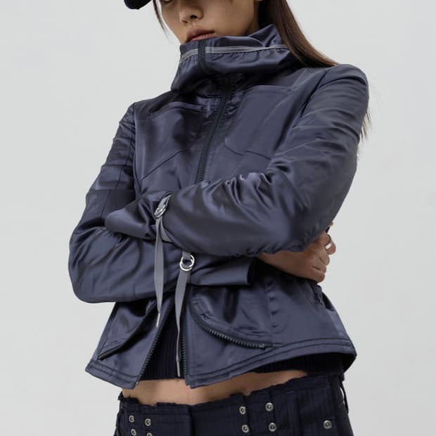 Mschf 미스치프 모토 집 재킷 차콜