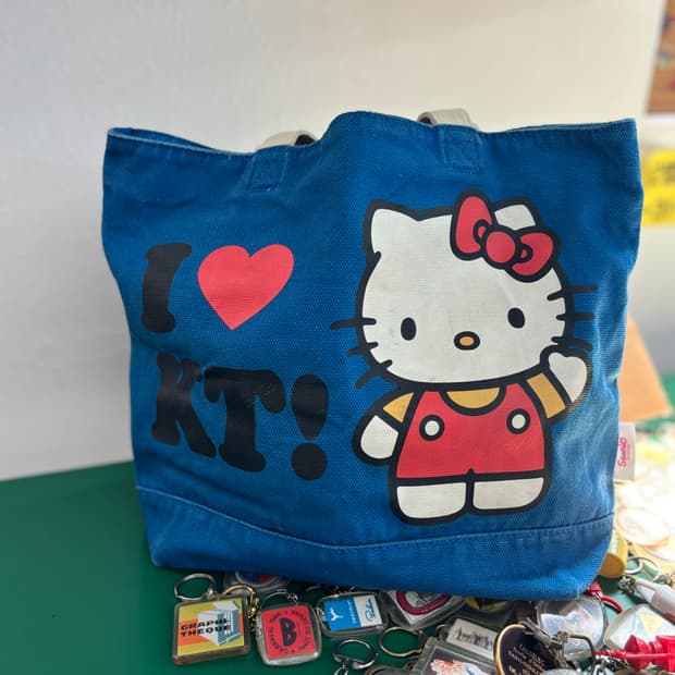 Vintage I love KT Tote Bag