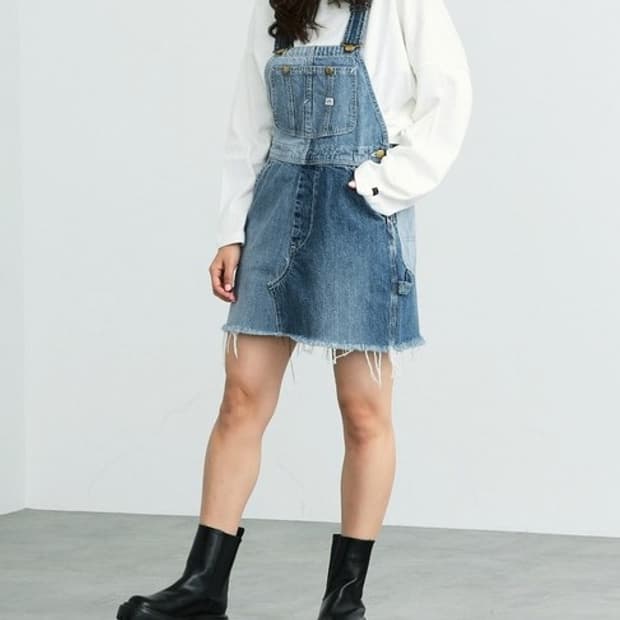 [LEE] 리 재팬 x  Craftworks 오버올 스커트