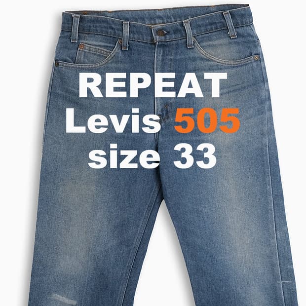 리바이스 505 오렌지탭 80s USA 33 인치 OR50534123