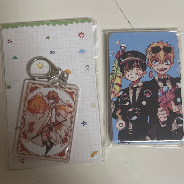 마지막 내림|지박소년하나코군 코우 키링+포카 세트