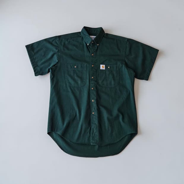 칼하트 면 오버핏 반팔셔츠 M