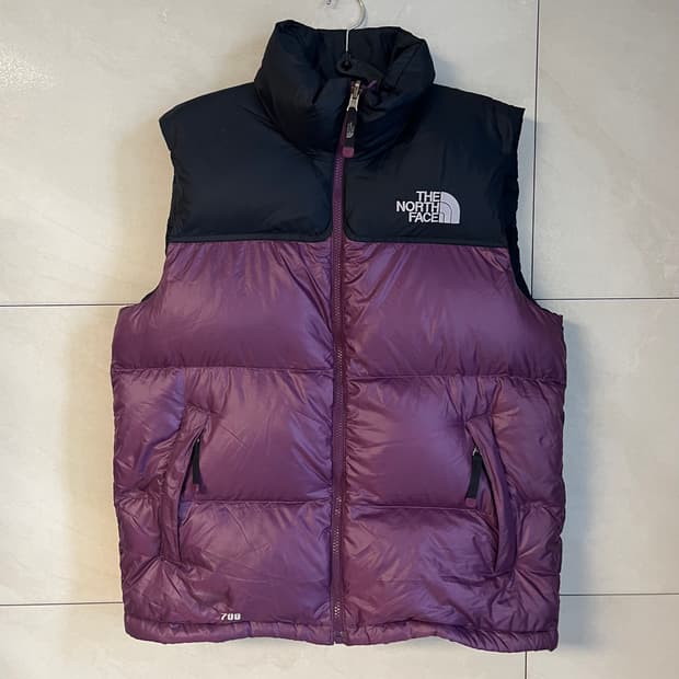 노스페이스 눕시 700 패딩 조끼 퍼플 (95 size) 