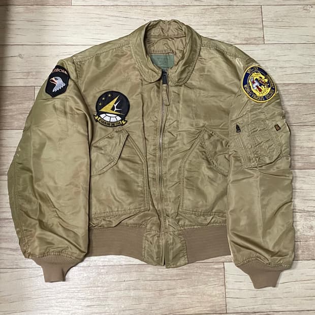 알파인더스트리 빈티지 ma-1 패치 항공자켓 XL