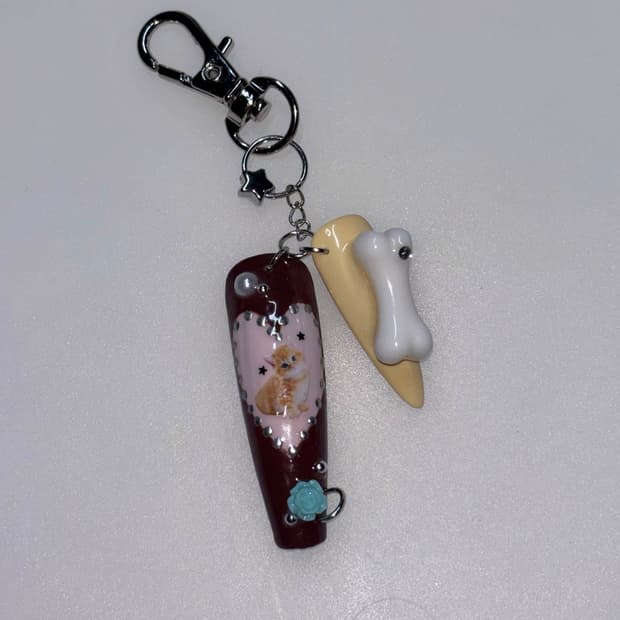 네일 팁 키링 nail tip keyring