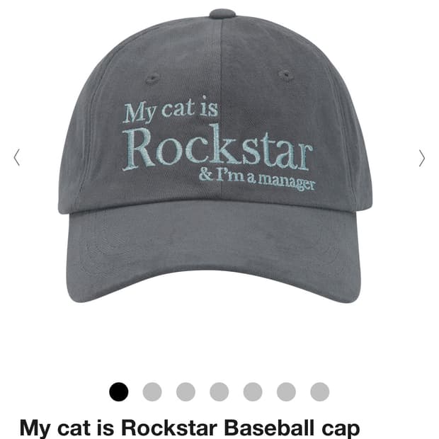 조거쉬 My cat is Rockstar Baseball cap 