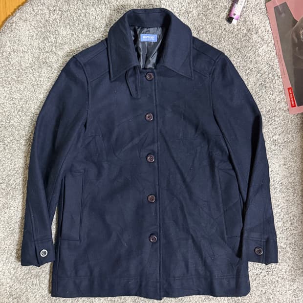 빔즈보이 네이비 하프코트