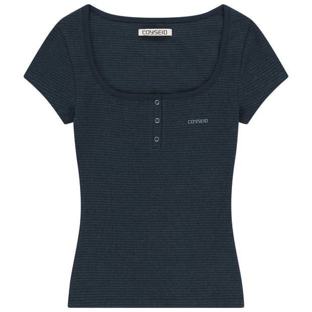 코이세이오 PRONG SNAP MINI LOGO TEE NAVY