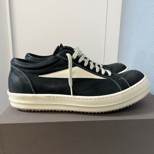 릭오웬스 룩소르 빈티지 스니커즈 블랙 EU44