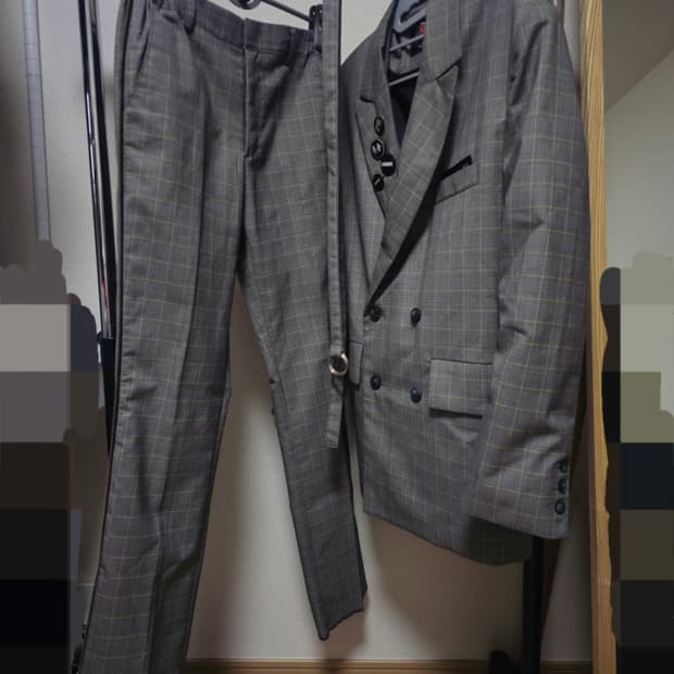 어나더유스 나이트메어 체크 수트 셋업