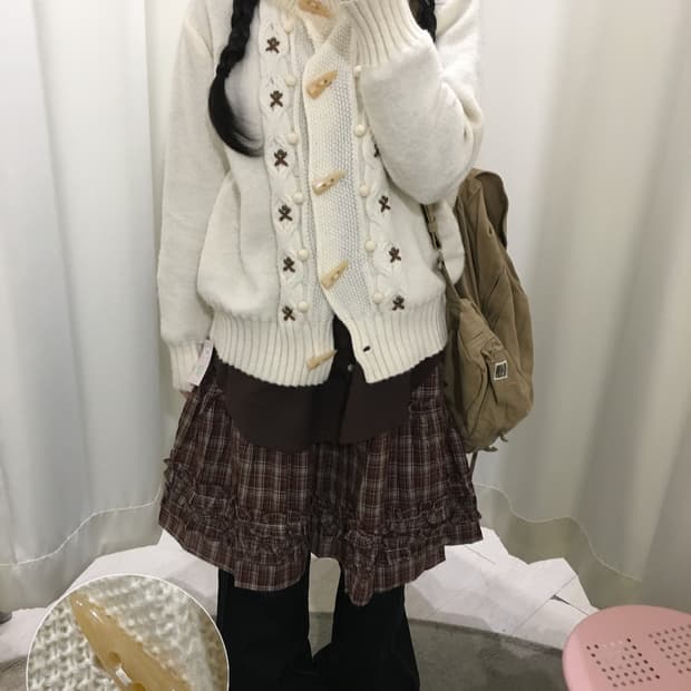 duffle flower cardigan