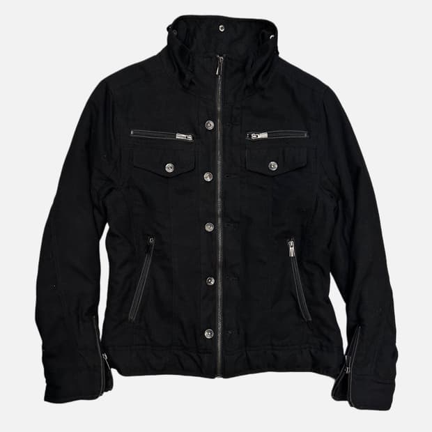 BAREBACK REALDRESS black zip-up jacket