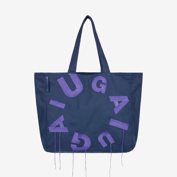 big shopper bag(navy)