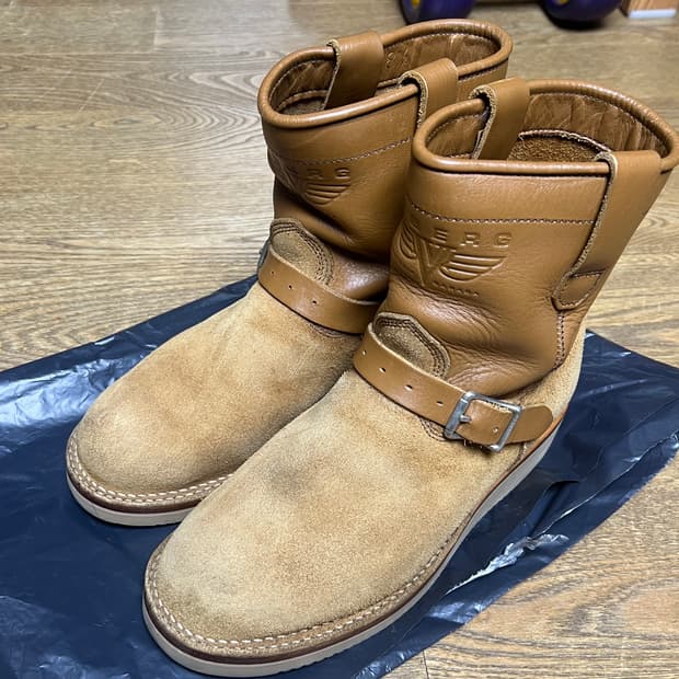 바이버그 숏쉬프트 엔지니어부츠 러프아웃 uk8.5(270)