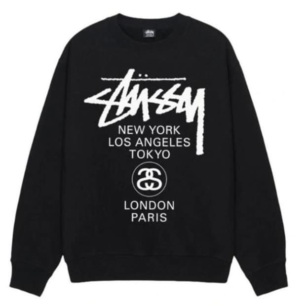 정품)스투시 월드투어맨투맨 L