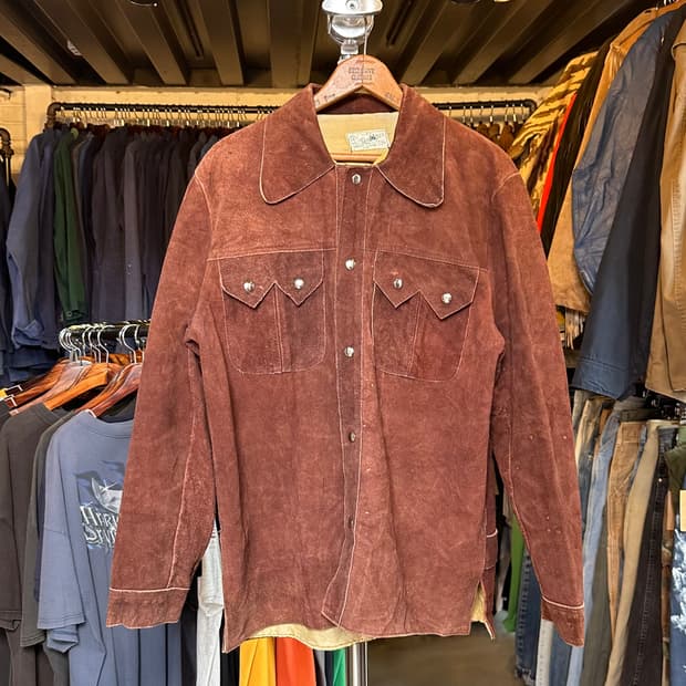 헤비 리얼레더 웨스턴 레더 자켓