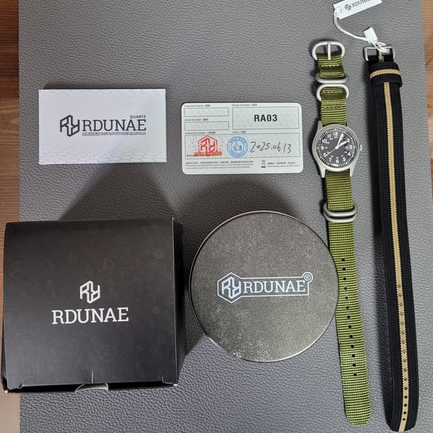 Rdunae RA03 밀리터리 복각 시계