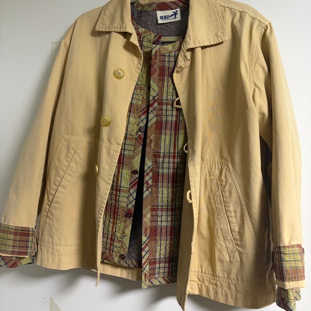 Issey & HAI 90s 스티치 디테일 자켓 M