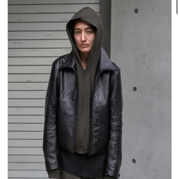 머듈 어펜딕스 레더자켓 2 size black