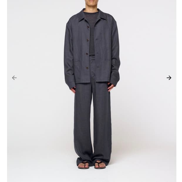 [구매][M] Linen pocket jacket blue