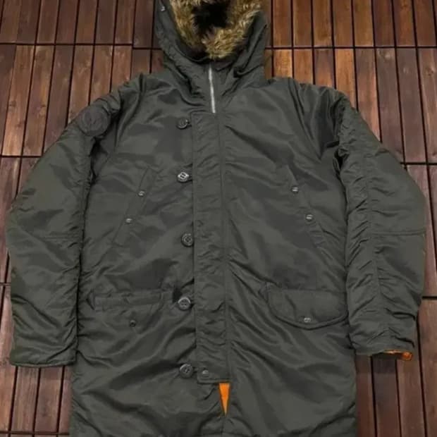 쇼트 N-3B 패딩 올리브 카키