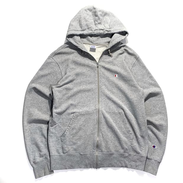 챔피온 라이트그레이 후드집업 