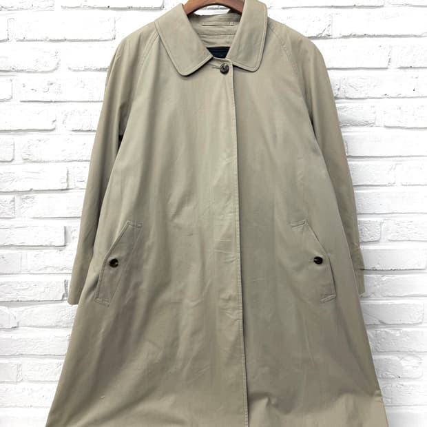 버버리 베이지 싱글 트렌치 롱코트 