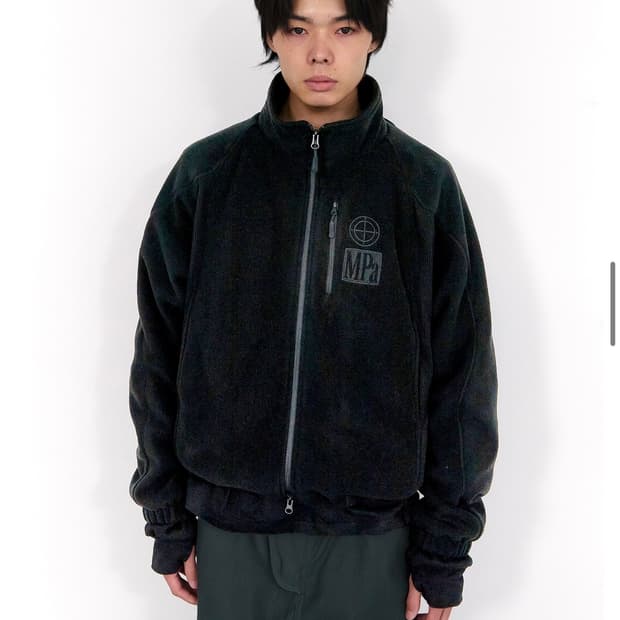 [M] plasticproduct 헤비 플리스 자켓 블랙 색상 판매합니다