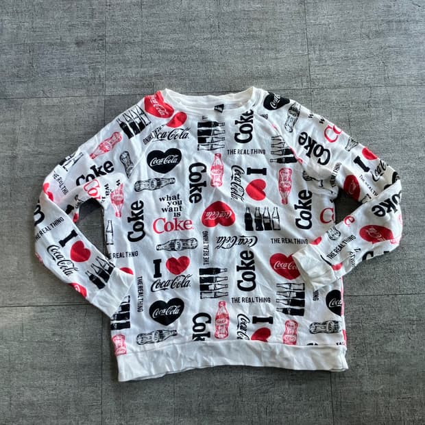 Cocacola 코카콜라 올드스쿨아메카지 펑크 스웻셔츠 맨투맨