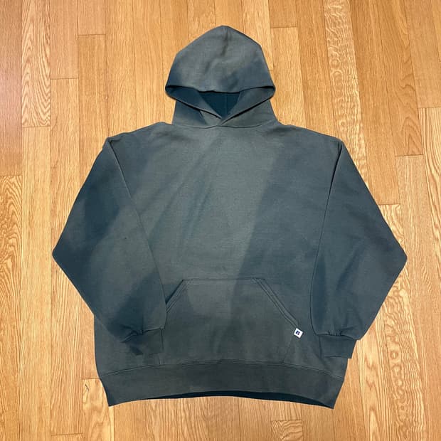 [XL] 90s USA 러셀 후드 포레스트 그린