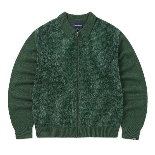 디스이즈네버댓 벨벨 니트 집 폴로그린