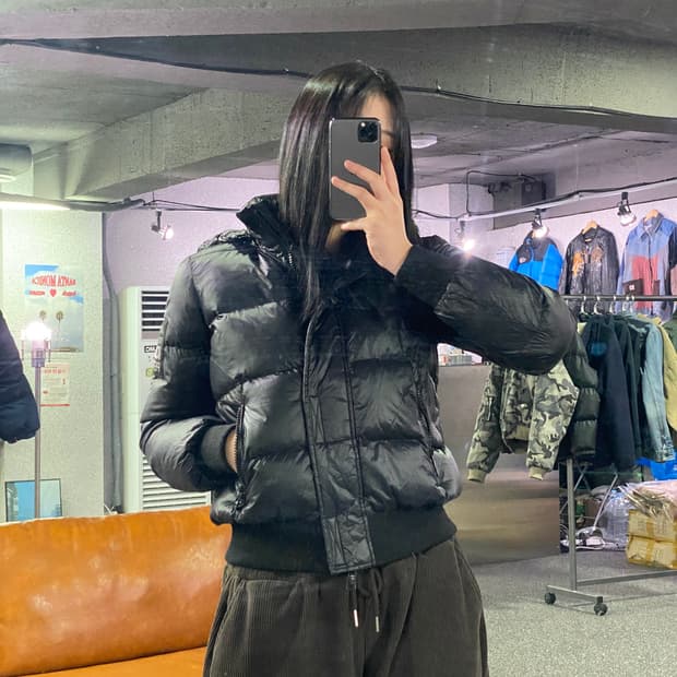 아르마니 익스체인지 후디드 패딩 자켓 B3836