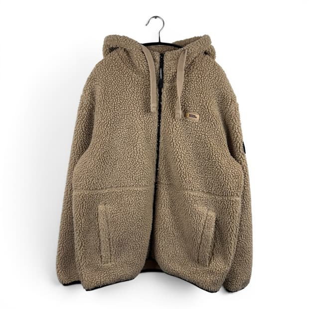 (XL) 내셔널지오그래픽 양털 셰르파 플리스 자켓 베이지