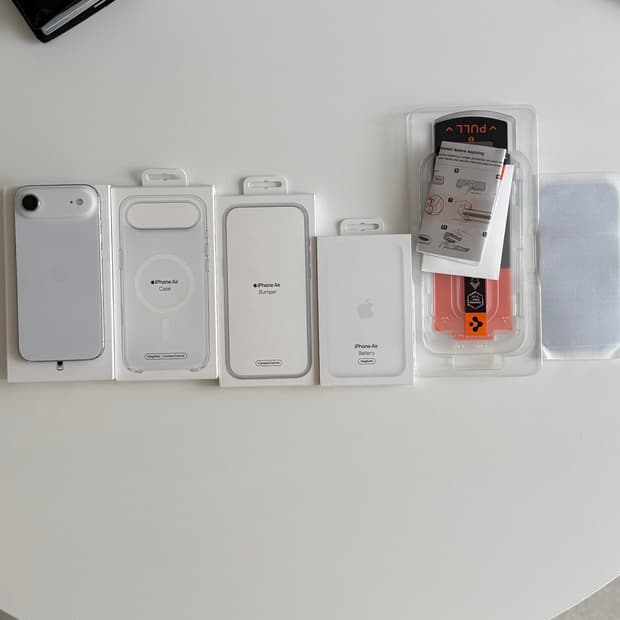 아이폰 에어 512 화이트 s급 (사진 모든 구성)