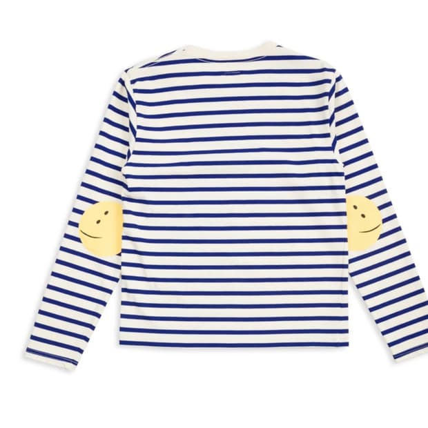 캐피탈 스마일 스트라이프 티셔츠