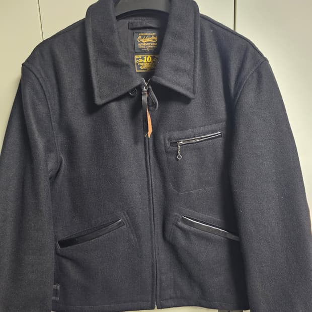 아웃스탠딩 30S WOOL SPORTS JACKET_BLACK L사이즈