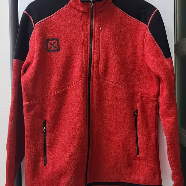 JDX 플리스 집업 레드 105