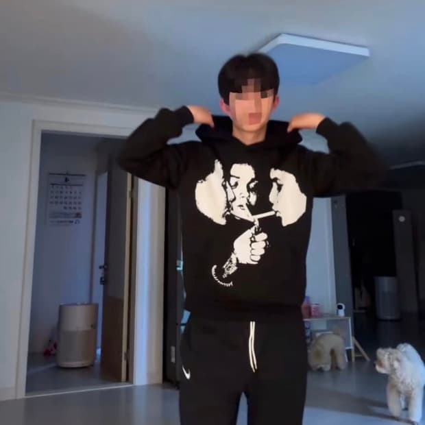 임채윤 빈티지 후드