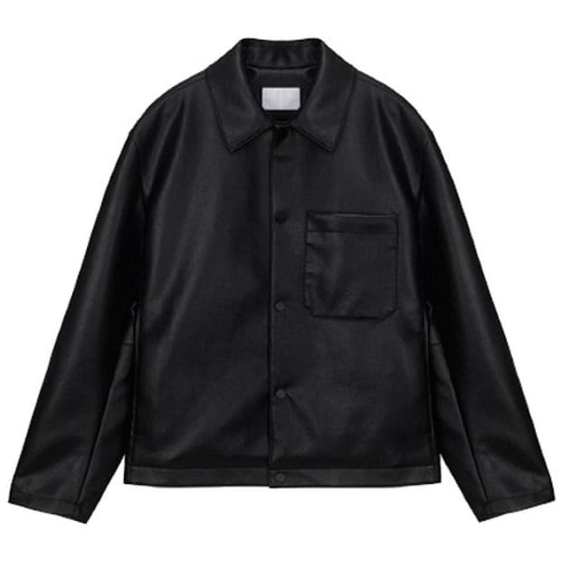 마인드브릿지 레더 트러커 자켓