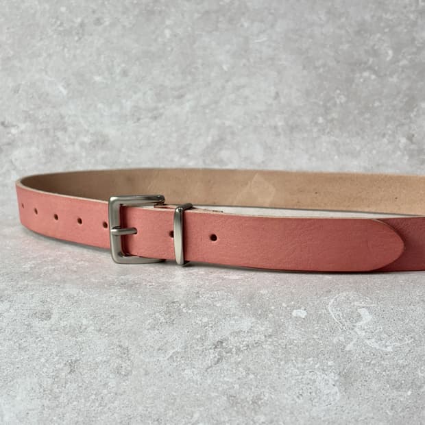 Oribell 크롬 버클 이탈리아 소가죽 베이직 벨트