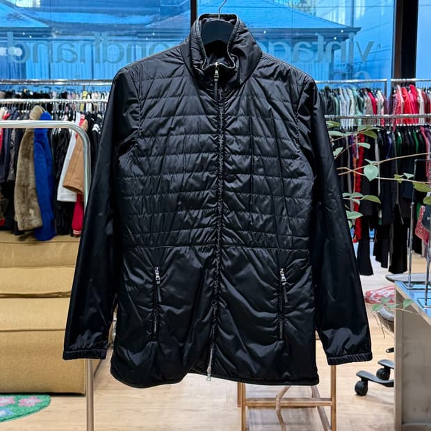 프라다 블랙 나일론 자켓 