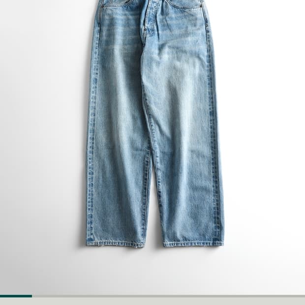 비헤비어 523L 셀비지 데님 블리치드 4