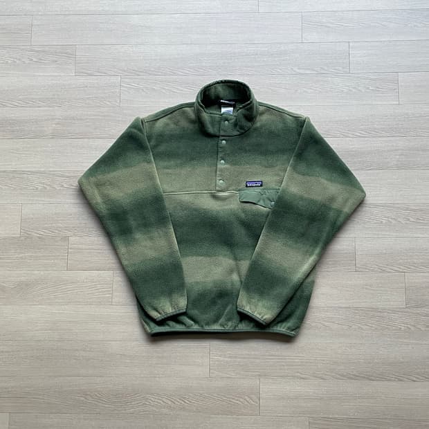 파타고니아 신칠라 그린 스트라이프 patagonia