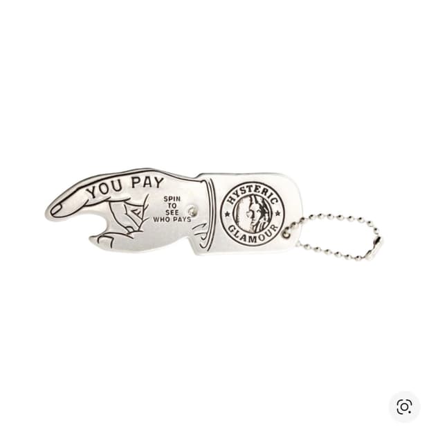 히스테릭글래머 유 페이 키 체인 키링 실버