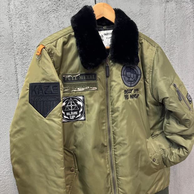 네스티팜 MA-1 항공 패치 자켓 (XL) 