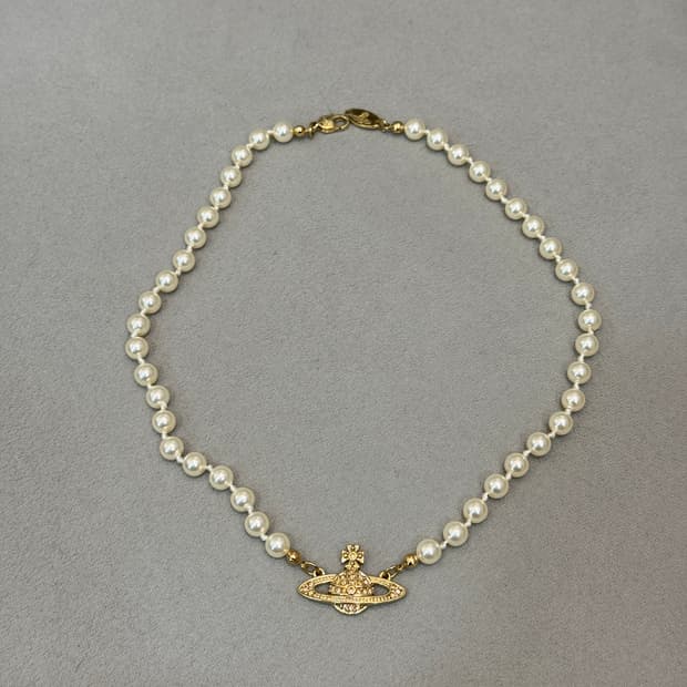 비비안웨스트우드 진주 초커 네크리스 목걸이 