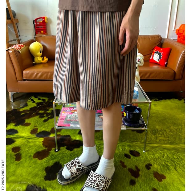 Jpn Vintage Stripe Trunk Shorts Pants
