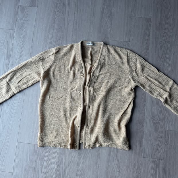 아워레가시 포우 코드 니트 가디건 베이지 사이즈 52