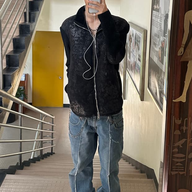 아르마니 익스체인지 니트집업